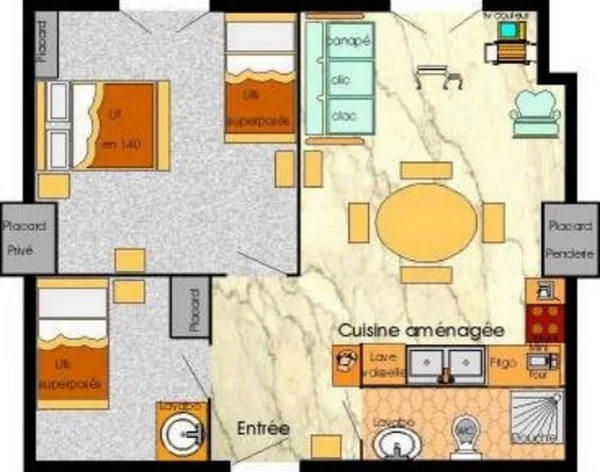 Plan de l'appartement